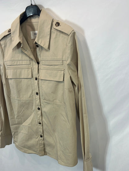 BA&SH. Camisa/sobrecamisa beige T.s