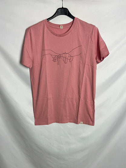 WITUKA. Camiseta algodón rosa dibujo. T M