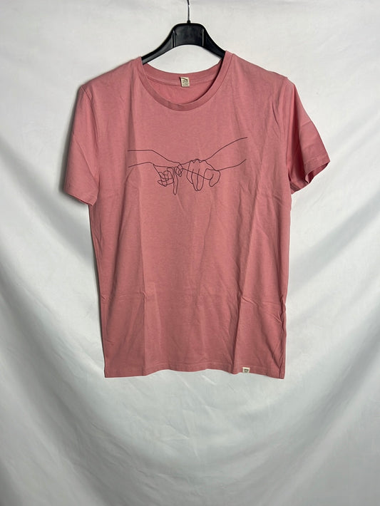 WITUKA. Camiseta algodón rosa dibujo. T M