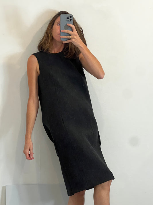PRADA. Vestido midi espiga detalle espalda