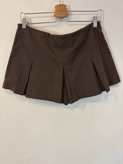 ZARA. Falda pantalón corta marrones