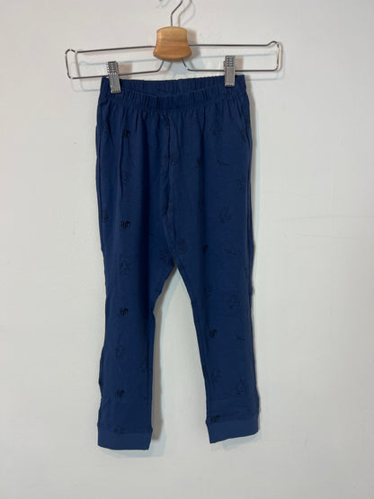 ZARA. Blue and gray patterned pajamas. Size 5-6 years.