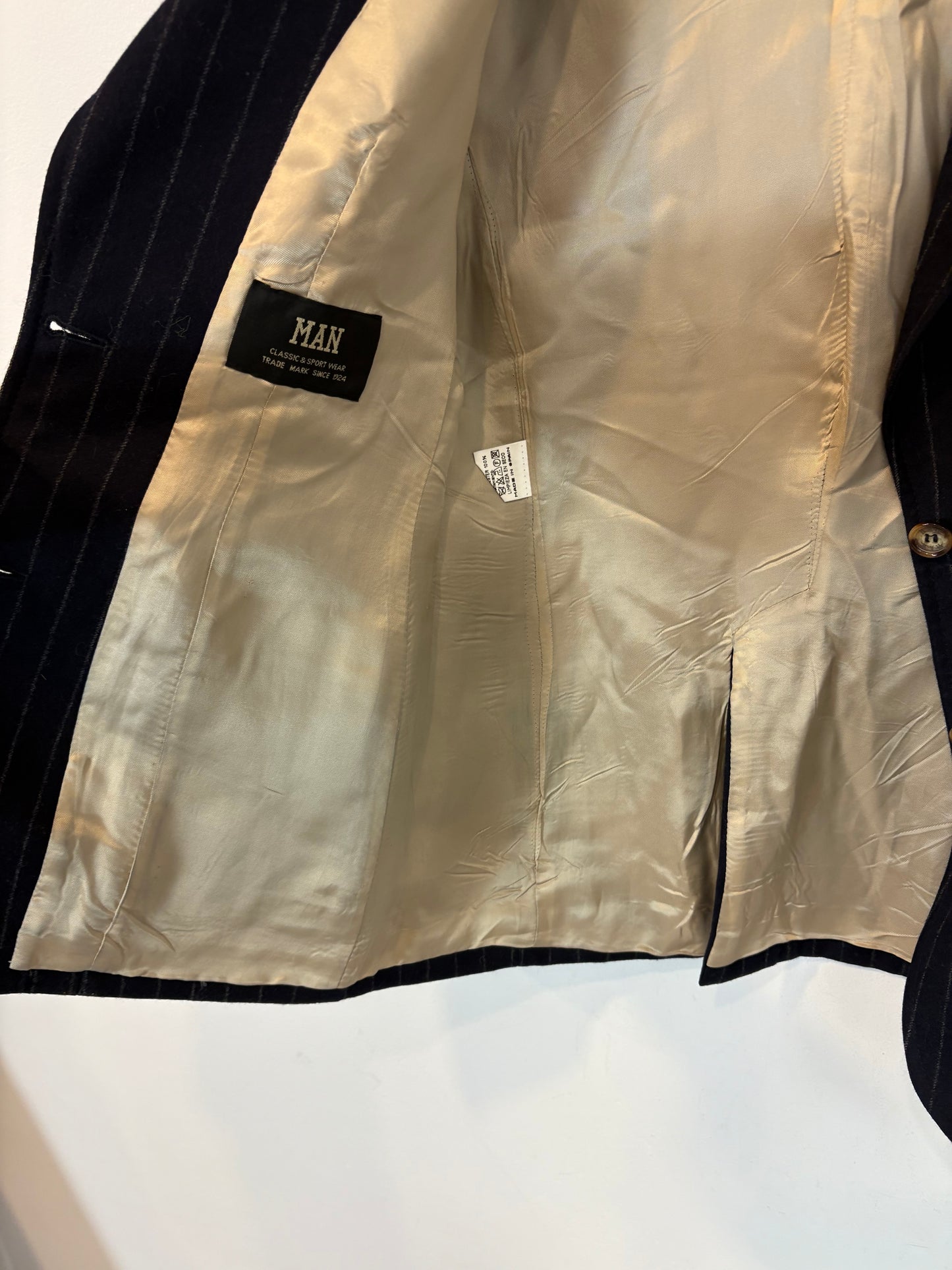 MAN 1924. Tarje de chaqueta azul rayas