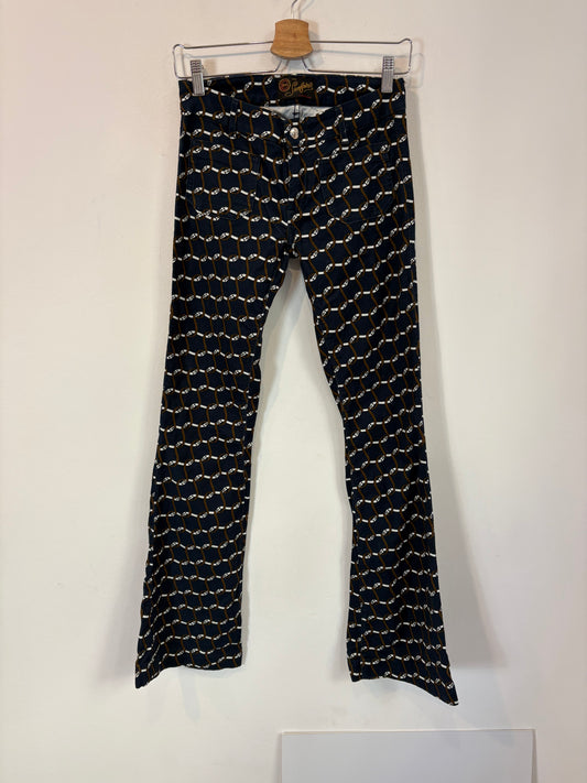 SEAFARER. Pantalón azul estampado bolsillos