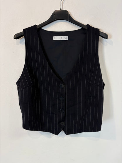 ZARA. Chaleco negro rayas