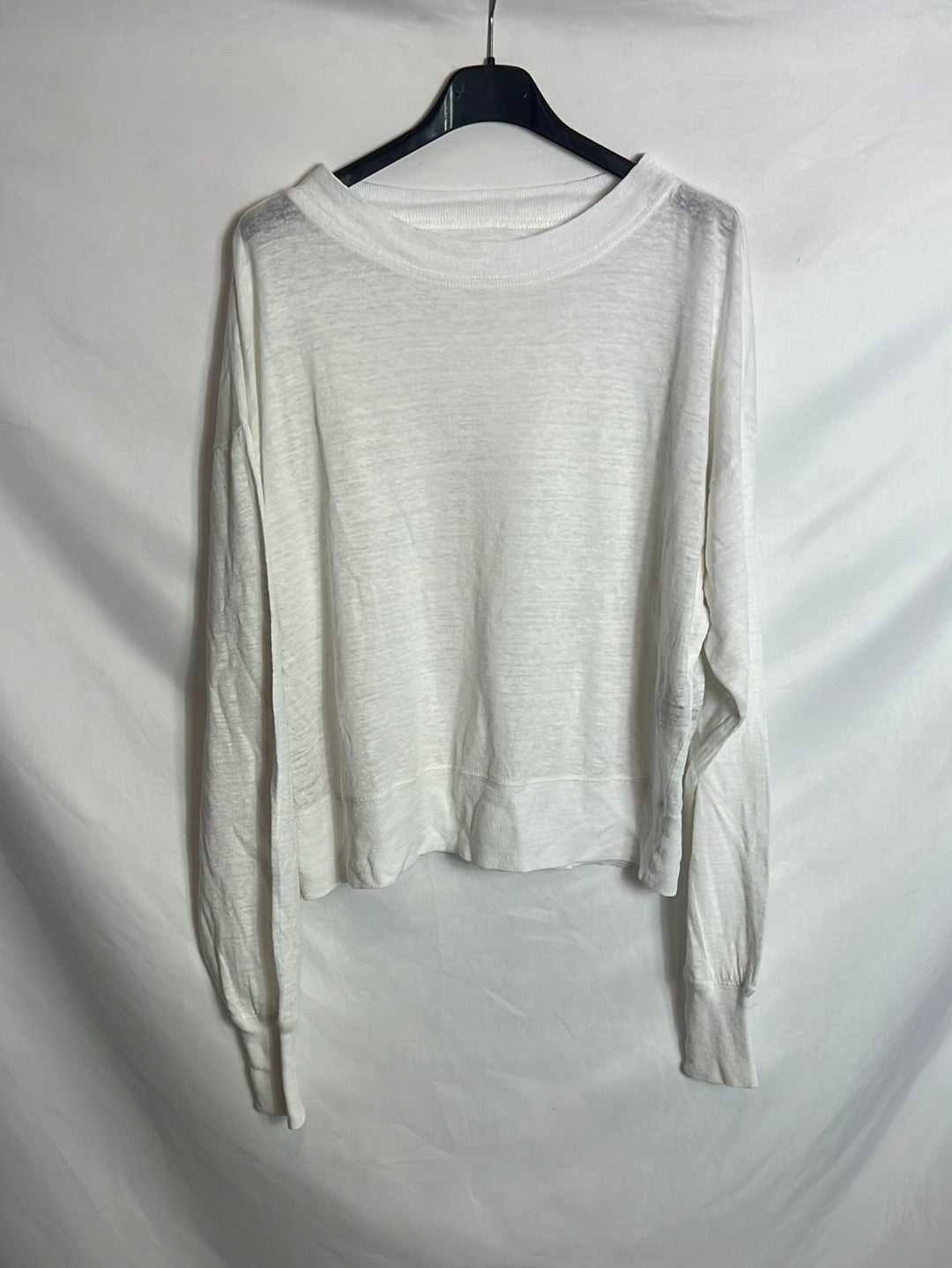 ISABEL MARANT. White lightweight sweatshirt. TS