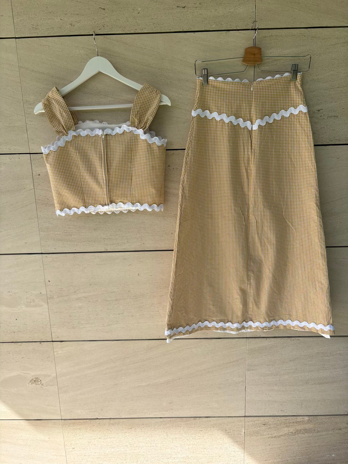 MARTIN ALCALDE. Conjunto Inés Vichy ocre