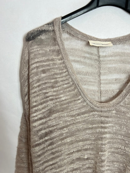 AMERICAN VINTAGE. Beige flecked sweater. TS