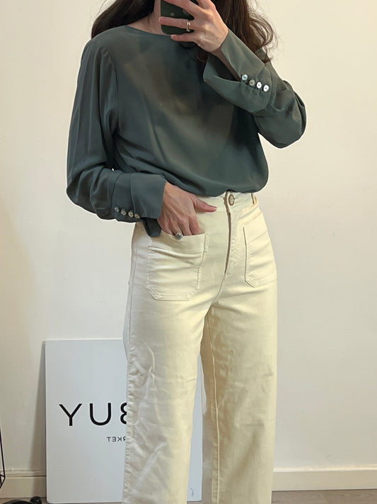 ZARA. Black stretch knit top. TL