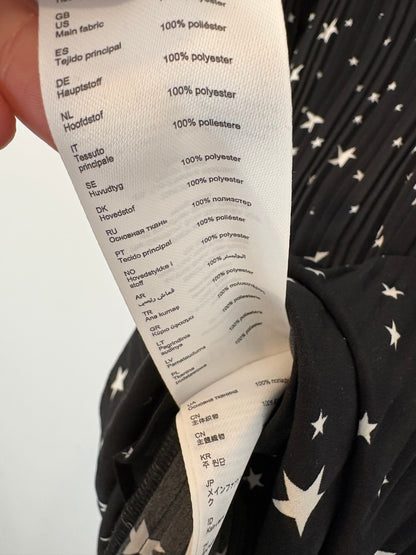 MAJE. Short black dress with stars, size 36