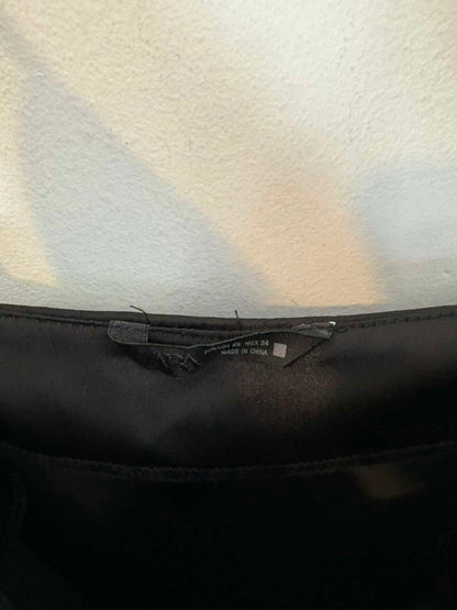ZARA. Top negro lencero con encaje
