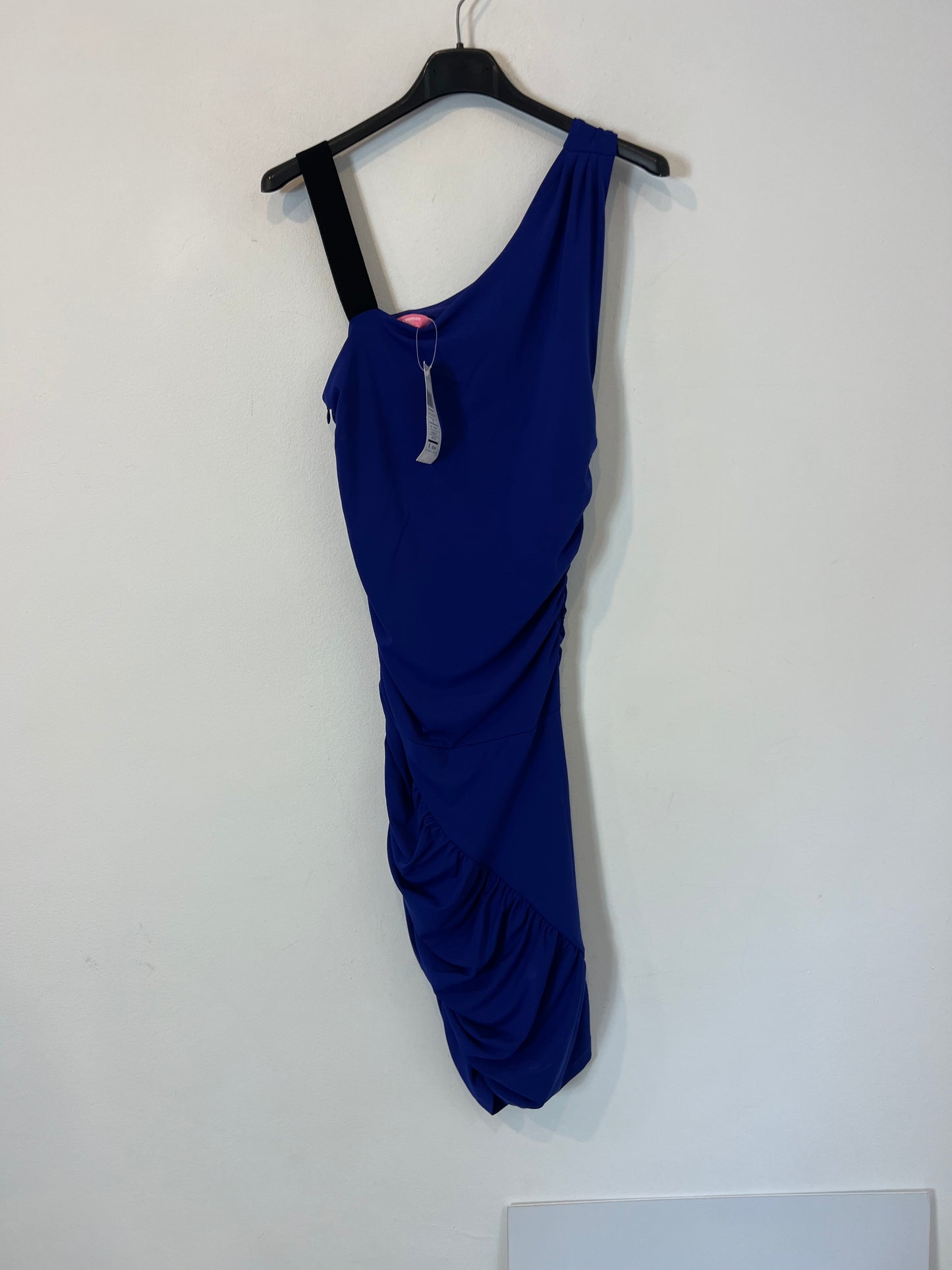 PINK WOMAN. vestido azul fruncido T.s