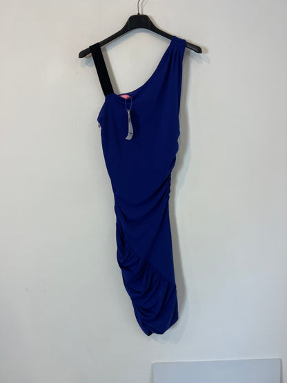 PINK WOMAN. vestido azul fruncido T.s