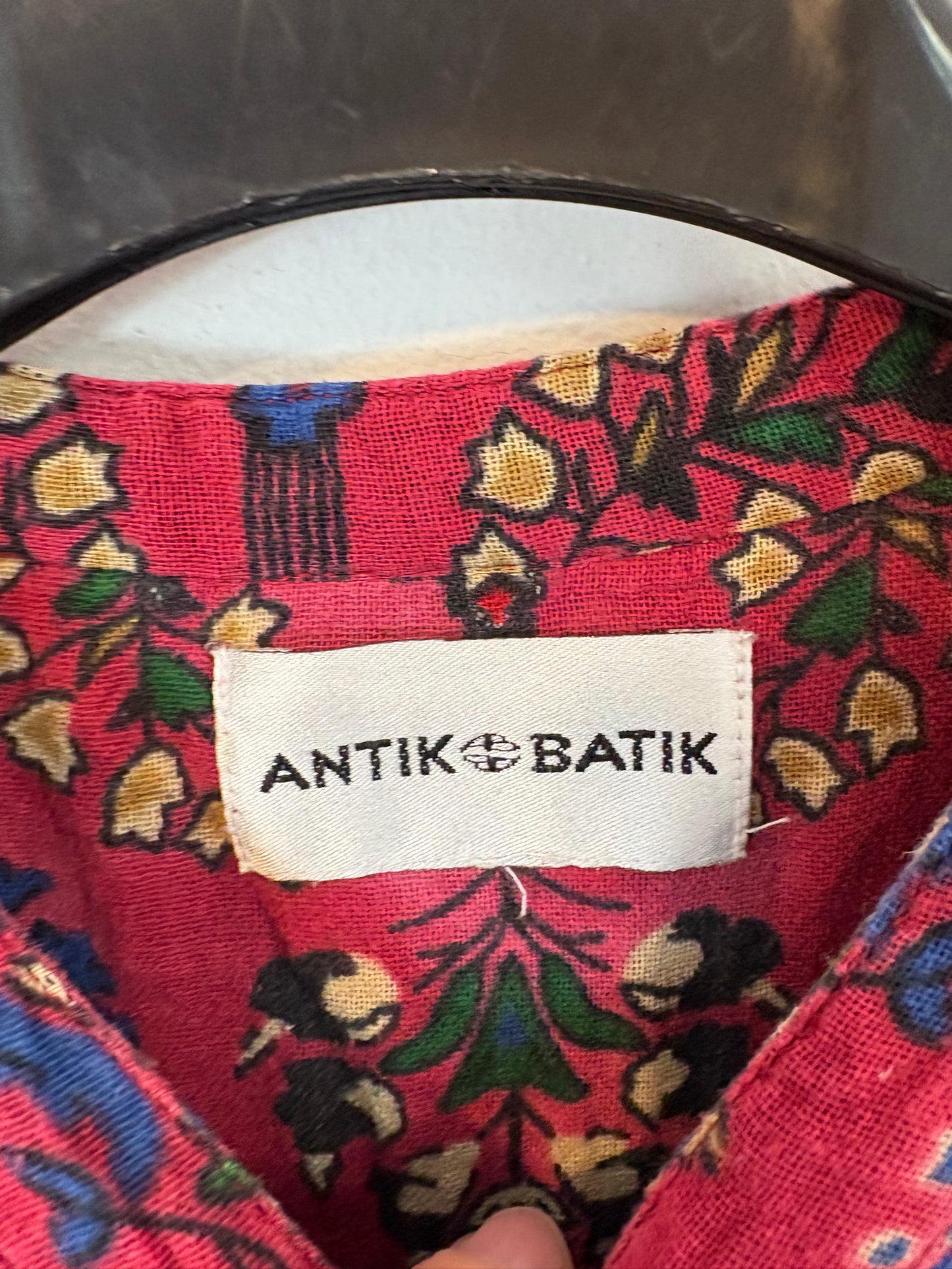 ANTIK BATIK. Vestido largo algodón estampado