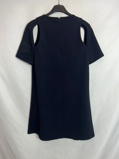 ZARA. Vestido azul cortó aperturas. T XS