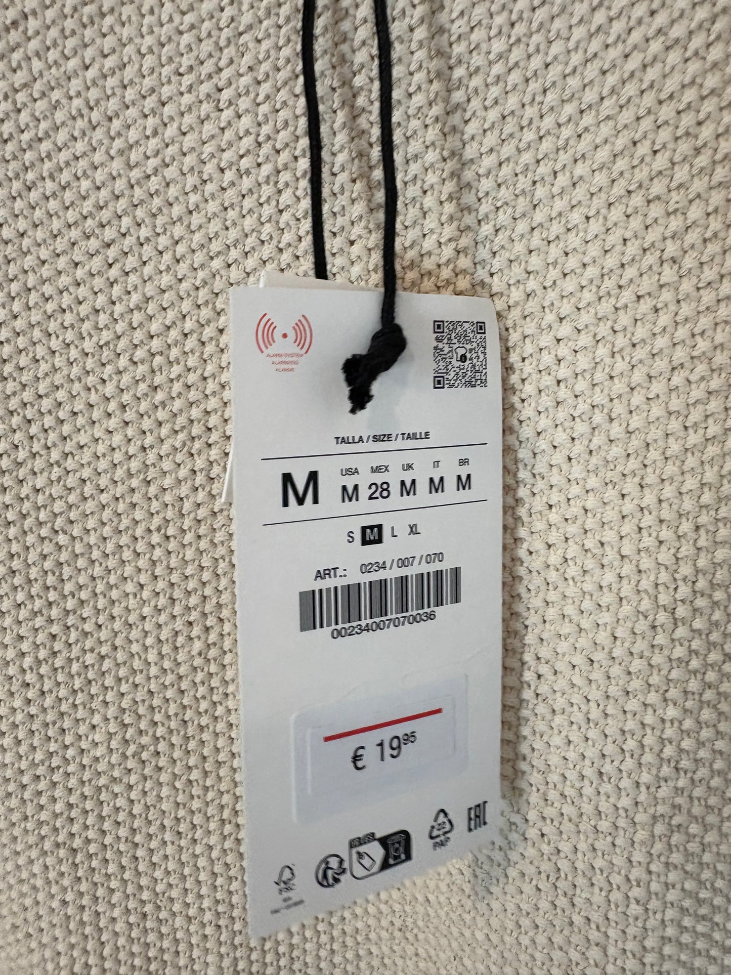 ZARA. Top punto bicolor