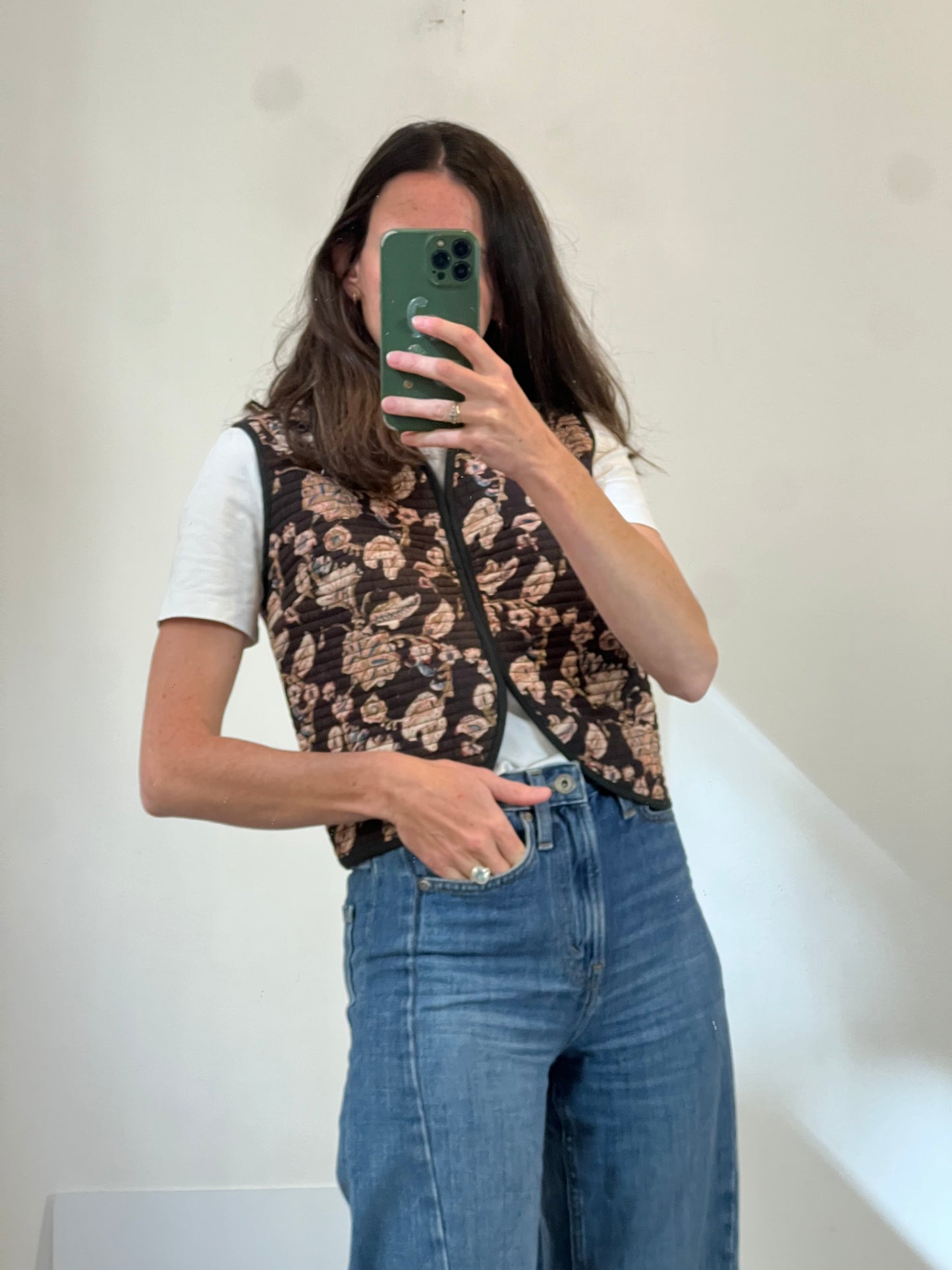 Chaleco textura estampado