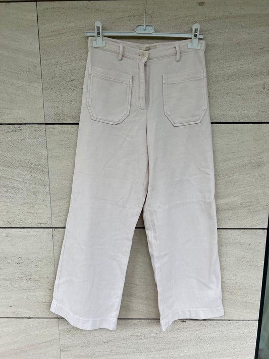 SESSUN. Pantalón ancho beige  T.36
