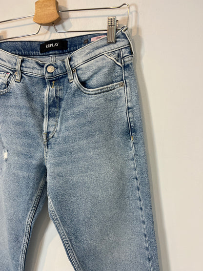 REPLAY. Denim skinny abotonado. T 25 (36)