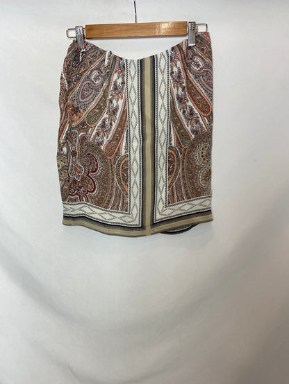 MASSIMO DUTTI. Falda corta estampada TU (S)