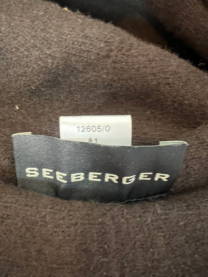 SEEBERGER. Gorro marrón fruncido