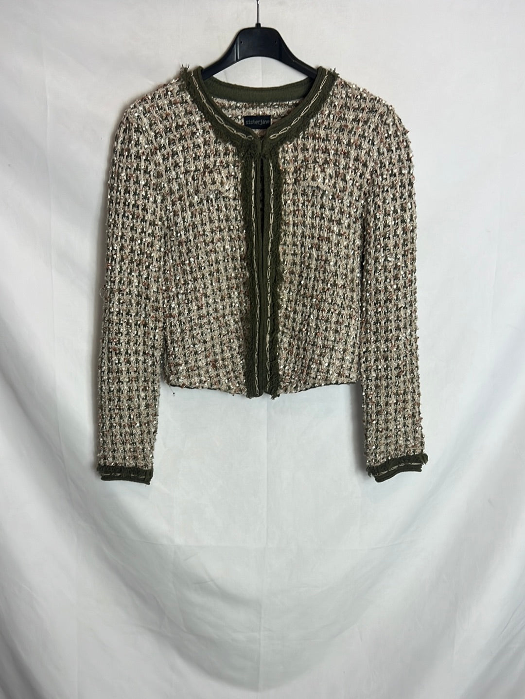 SISTERJANE. Colorful tweed jacket. TS