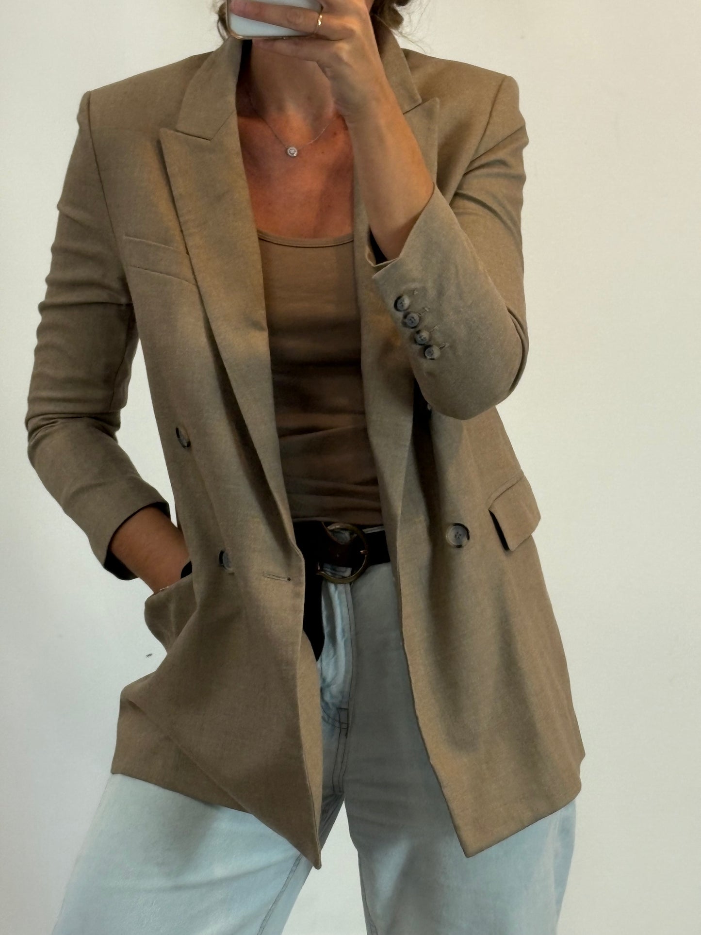 FRAME. Yellow denim jumpsuit. Size XS