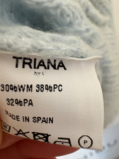 TRIANA BY C. Jersey azul claro cuello redondo