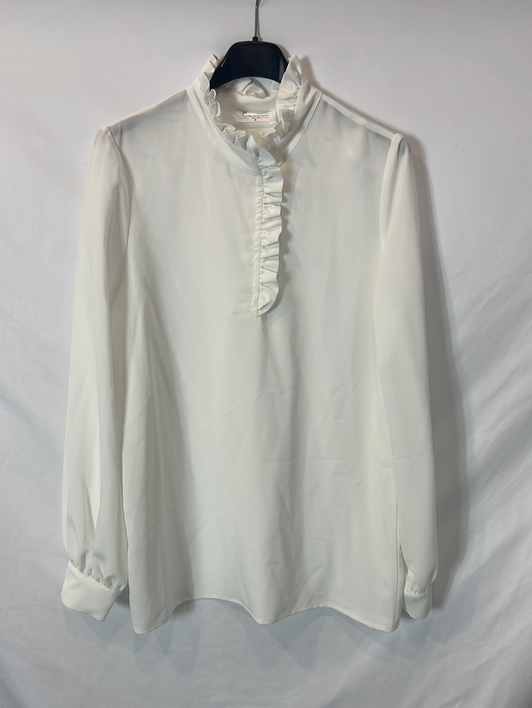 CARCUI. blusa blanca fluida T.s
