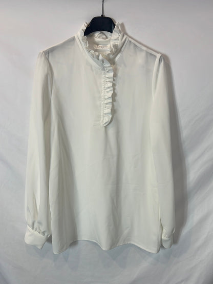 CARCUI. blusa blanca fluida T.s