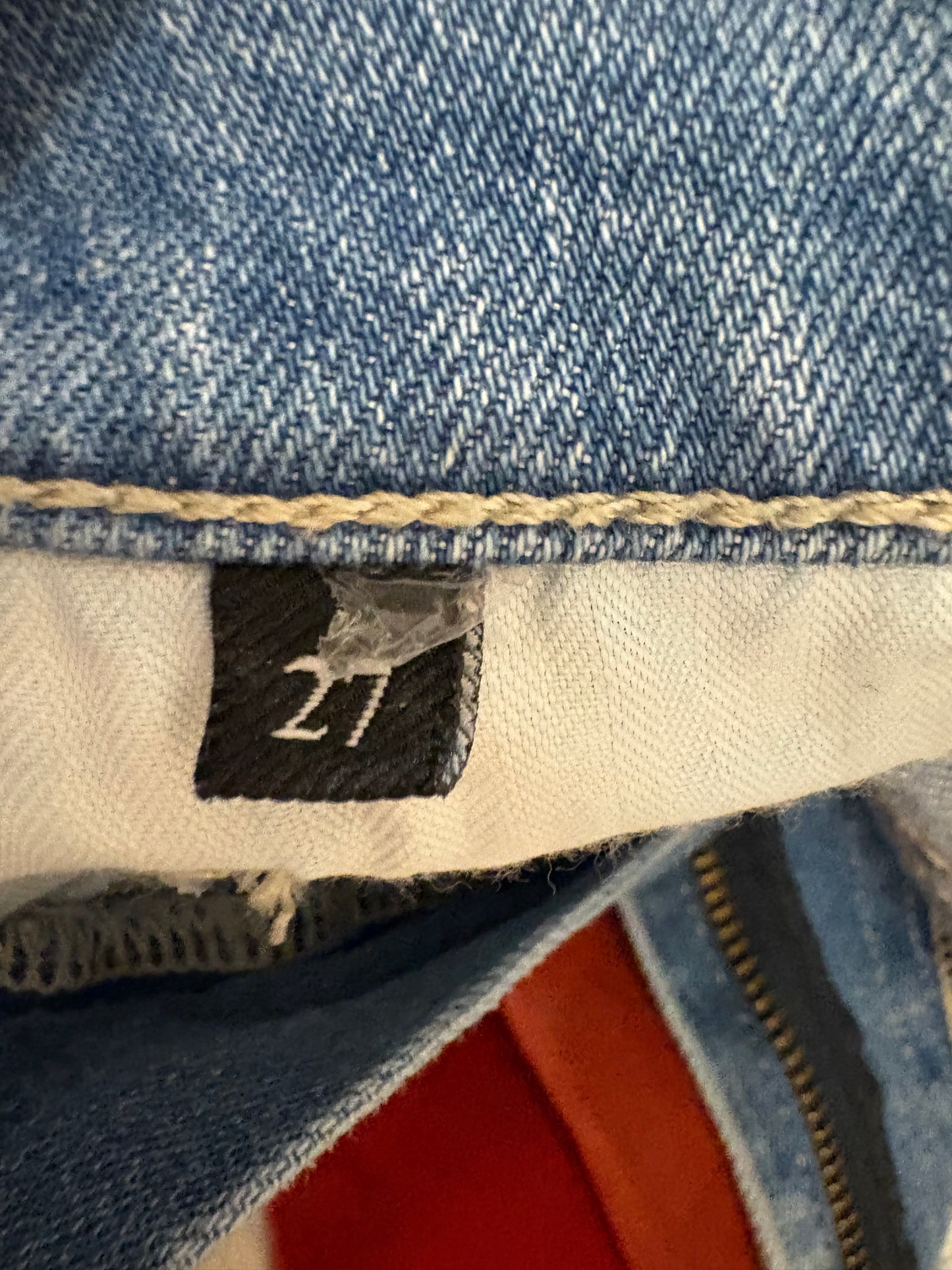 7 FOR ALL MAKIND. Denim rectos claros. T 27 (38)