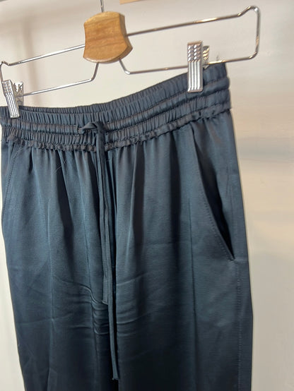 ZARA. Satin blue trousers. XS