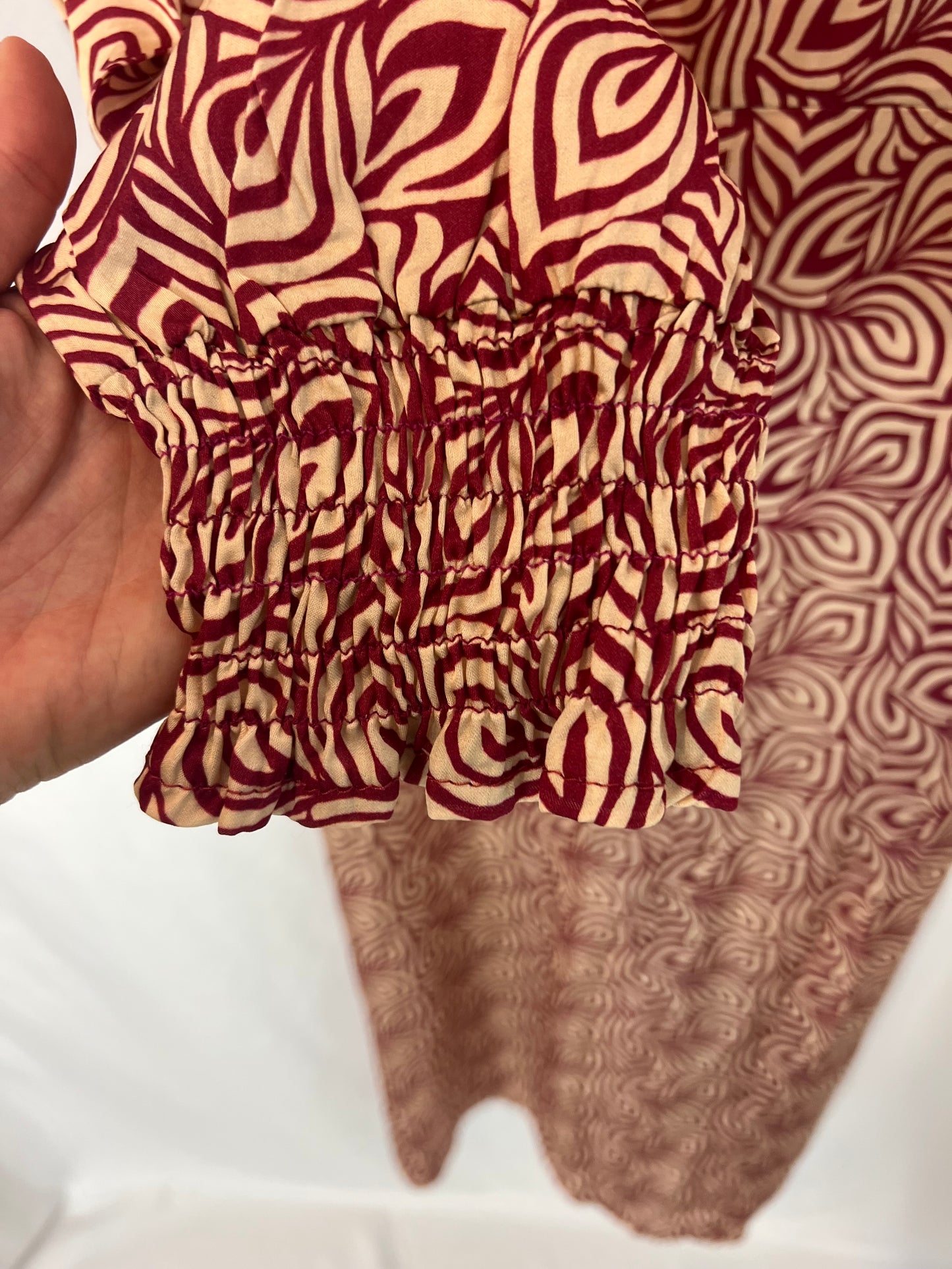 MUSCARI. Flowing printed midi dress. TM