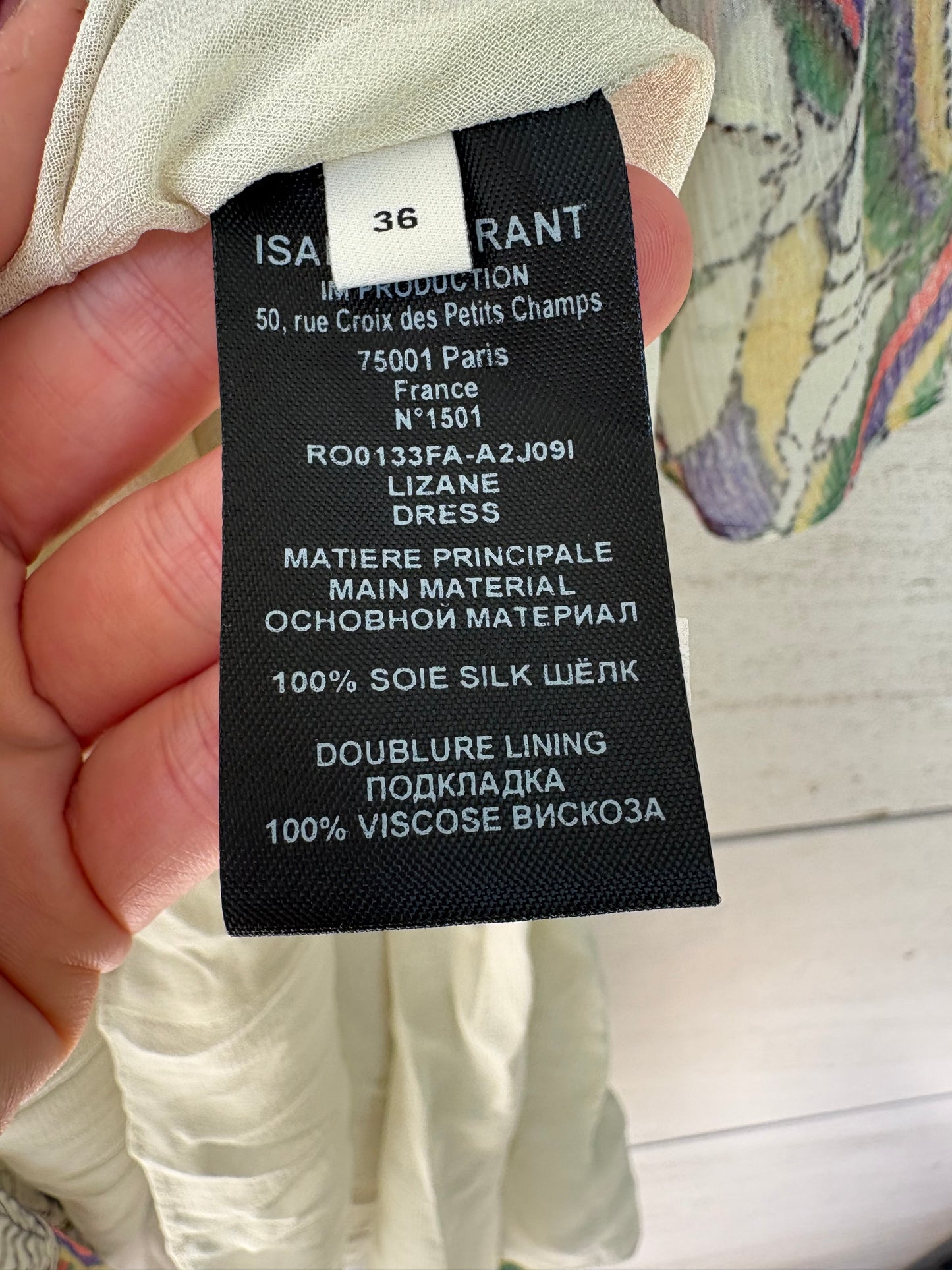 ISABEL MARANT. Vestido corto seda fluido. T S