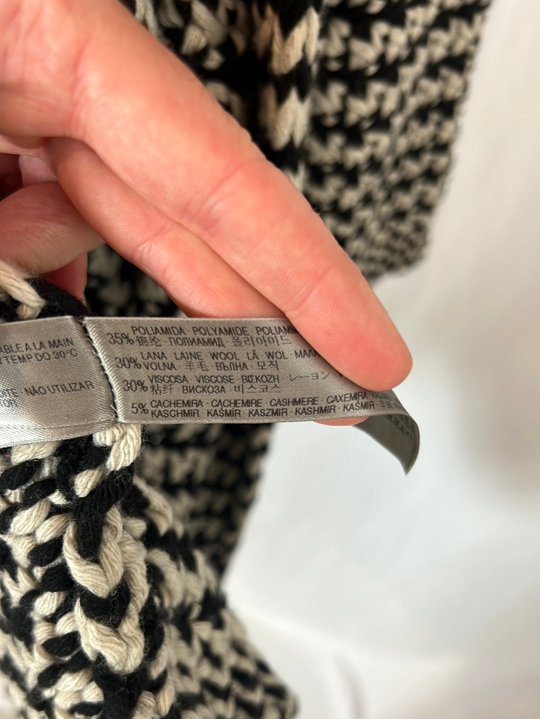 UTERQUE. Cárdigan bicolor T.m