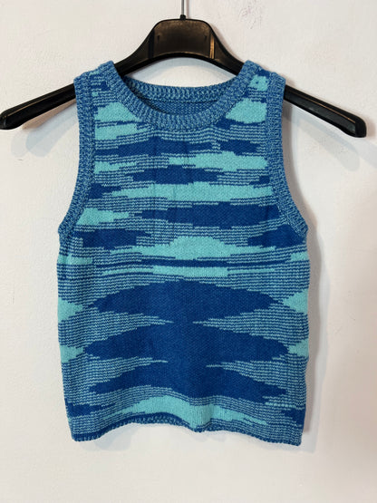 OTRAS. Top punto azules T.s