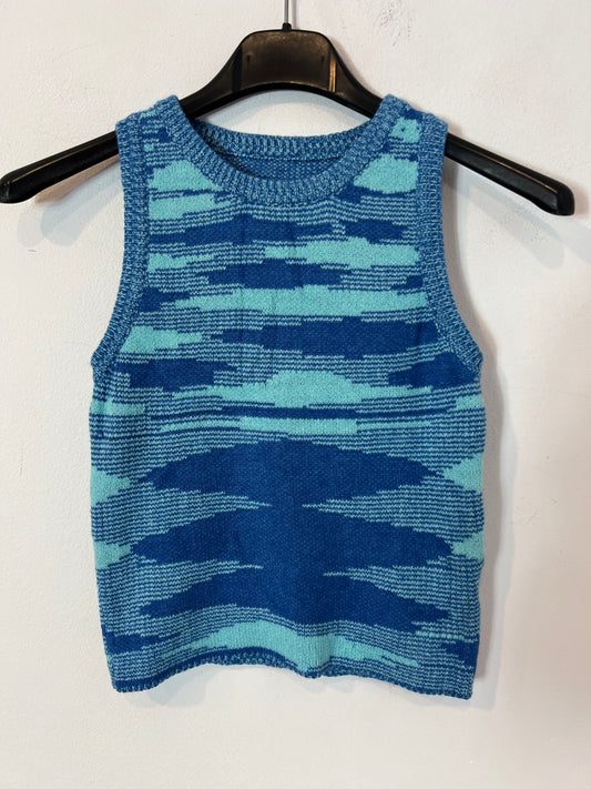 OTRAS. Top punto azules T.s