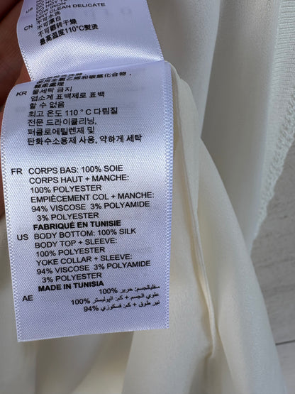 SANDRO. Top seda texturas T 1 (S)