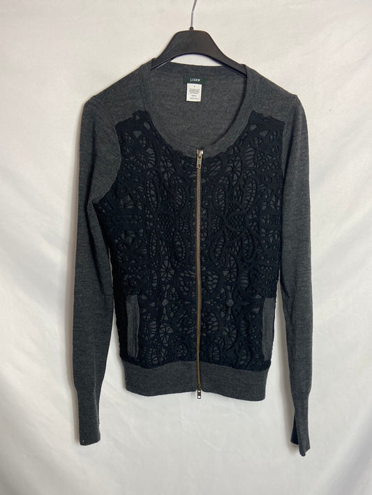 J.CREW. Ts Lace Knit Jacket