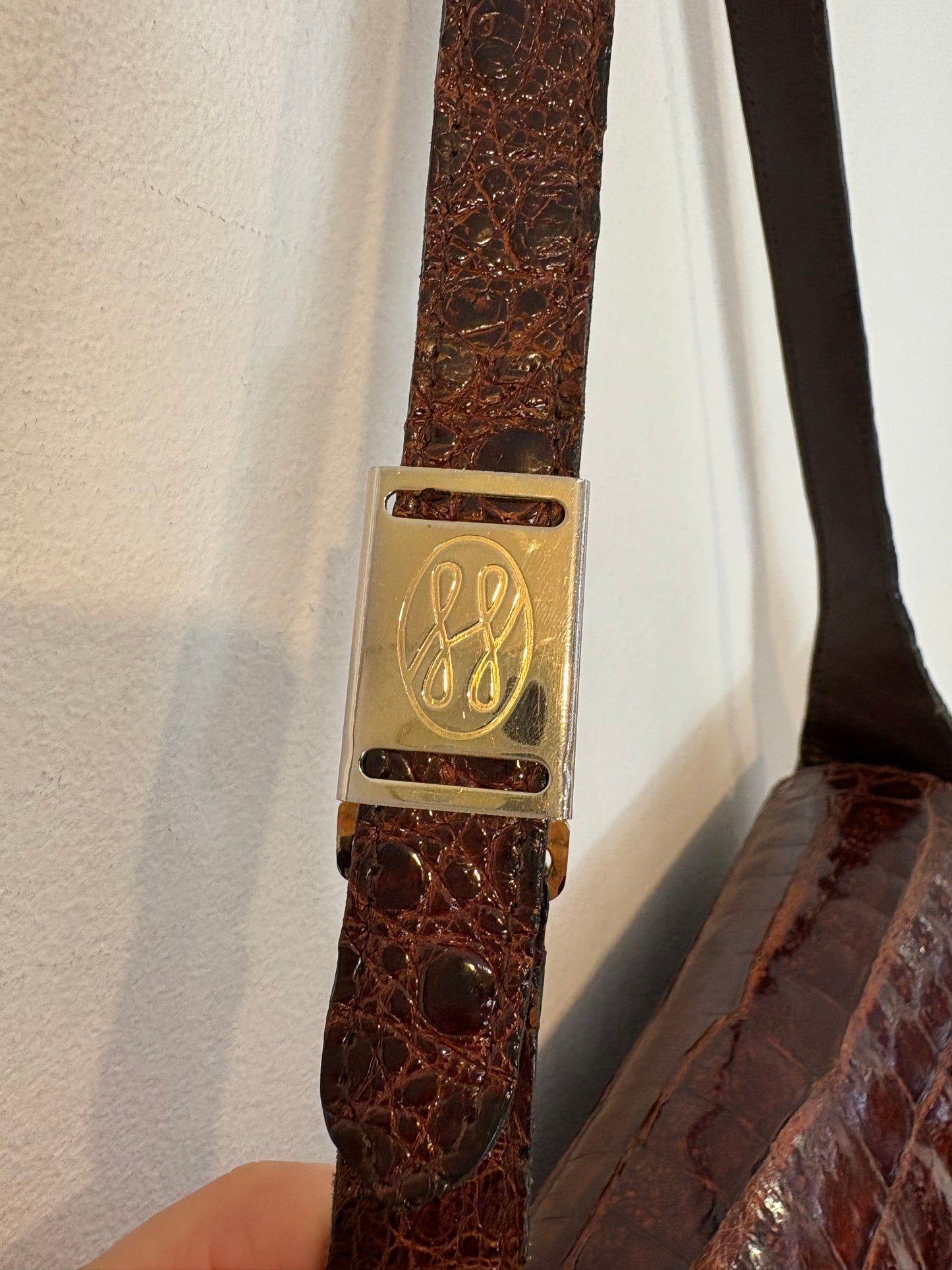 Bolso de hombro piel  marrón