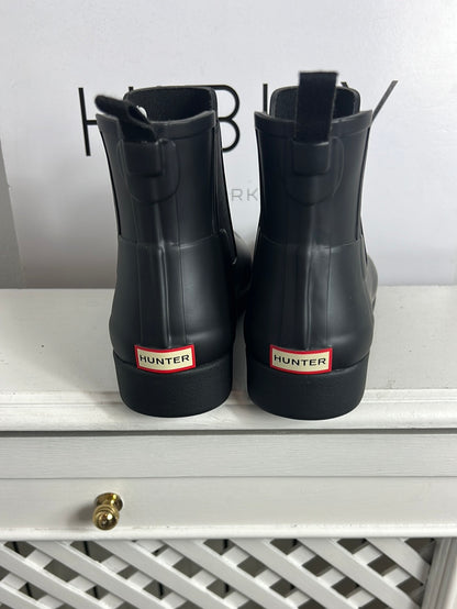 HUNTER. Botines lluvia negros. T 40/41