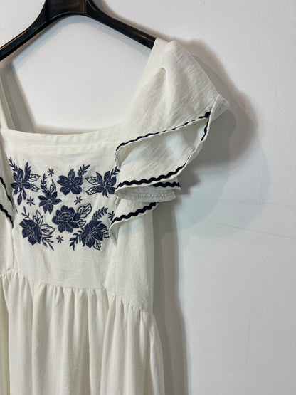 OTRAS. Vestido blanco bordado T.u(s)