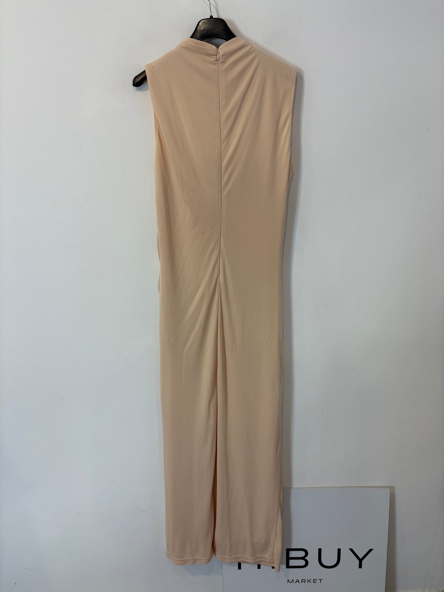 ZARA. Vestido largo elástico fruncidos