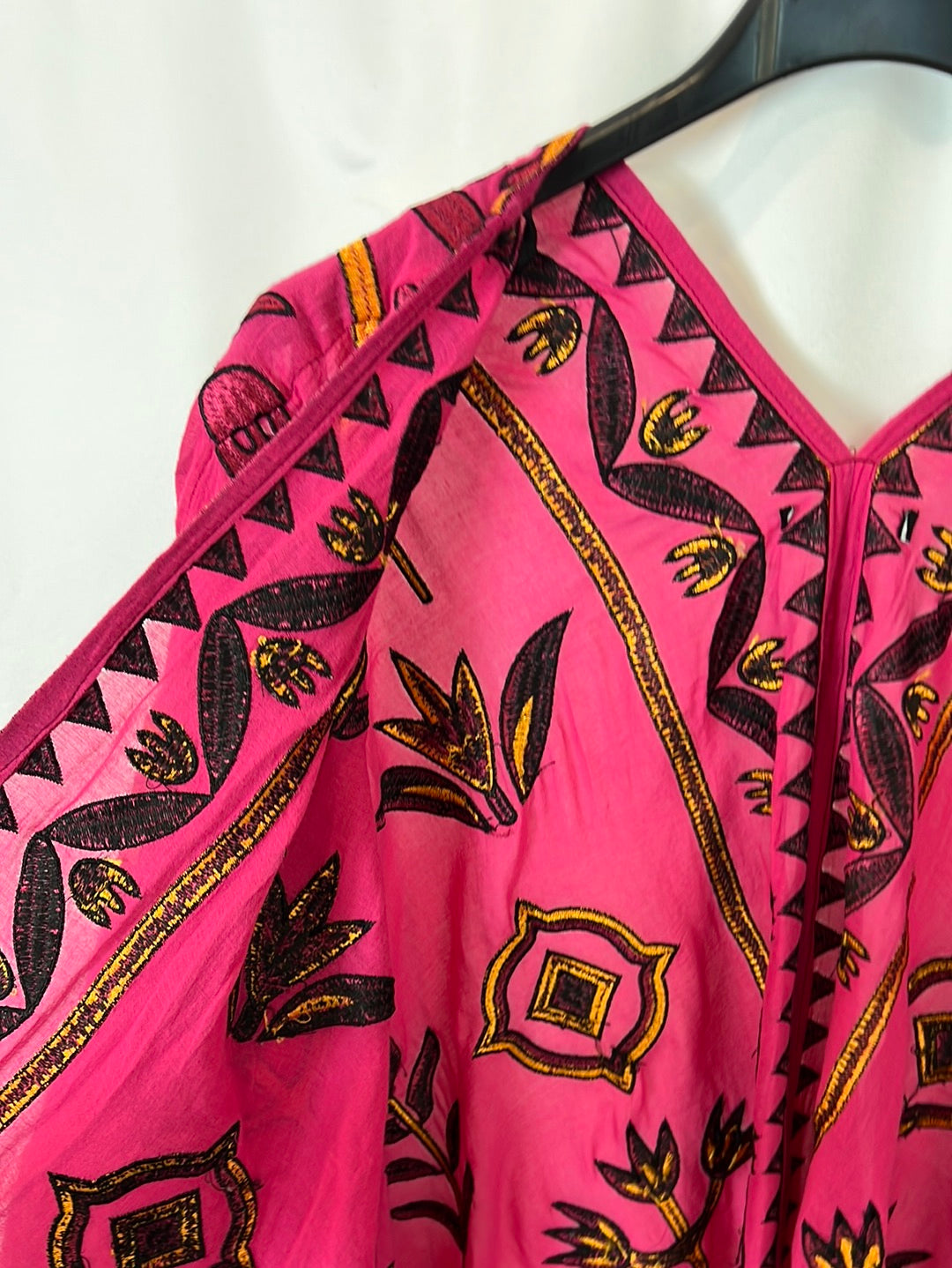 OTRAS. Kimono rosa bordado  TU(s/m)