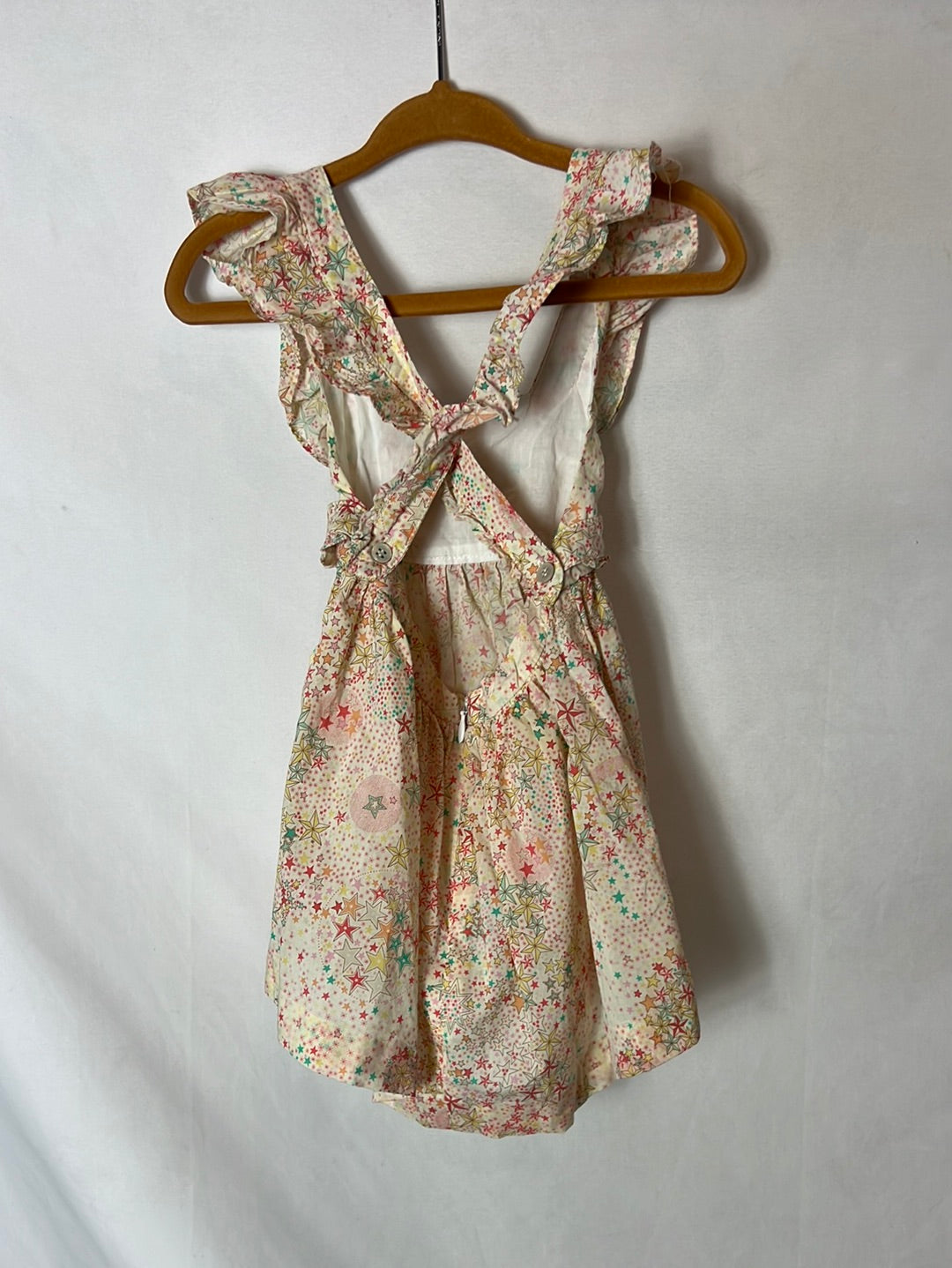 GOCCO. Conjunto vestido estampado colores. T 9-12 meses