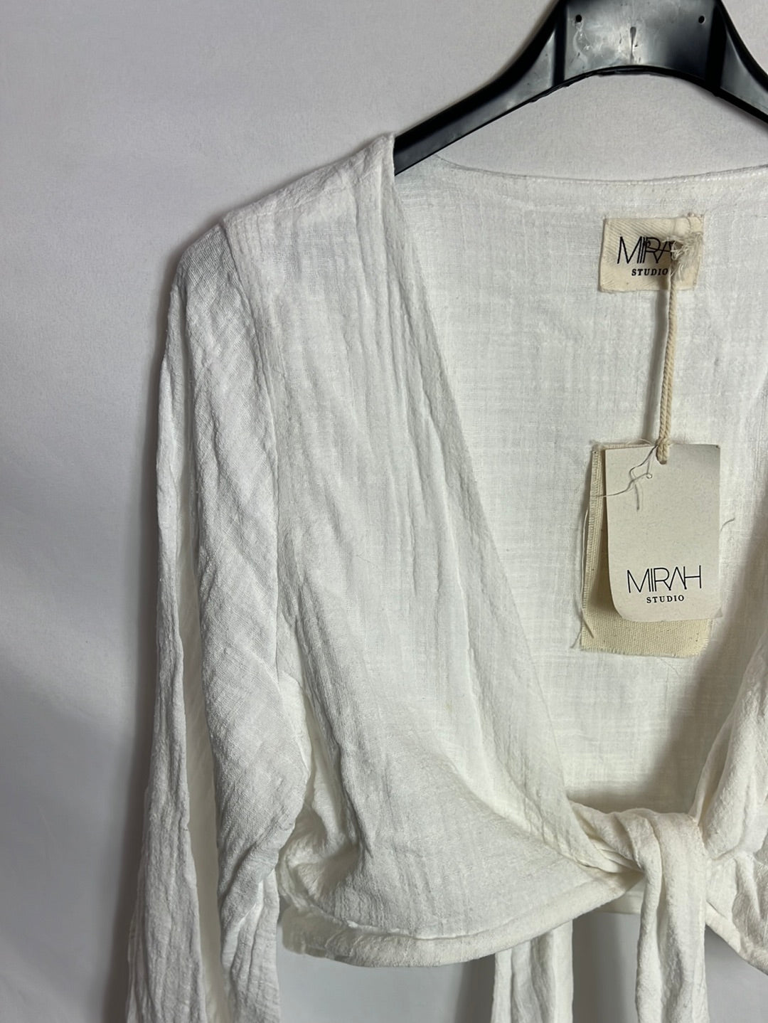 MIRAH. Top algodón anudado. T M/L