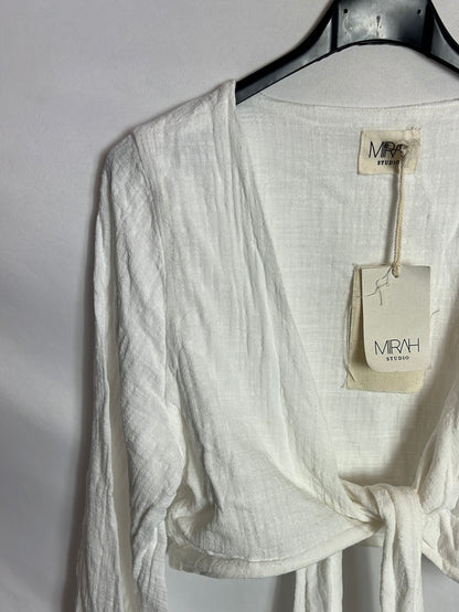 MIRAH. Top algodón anudado. T M/L