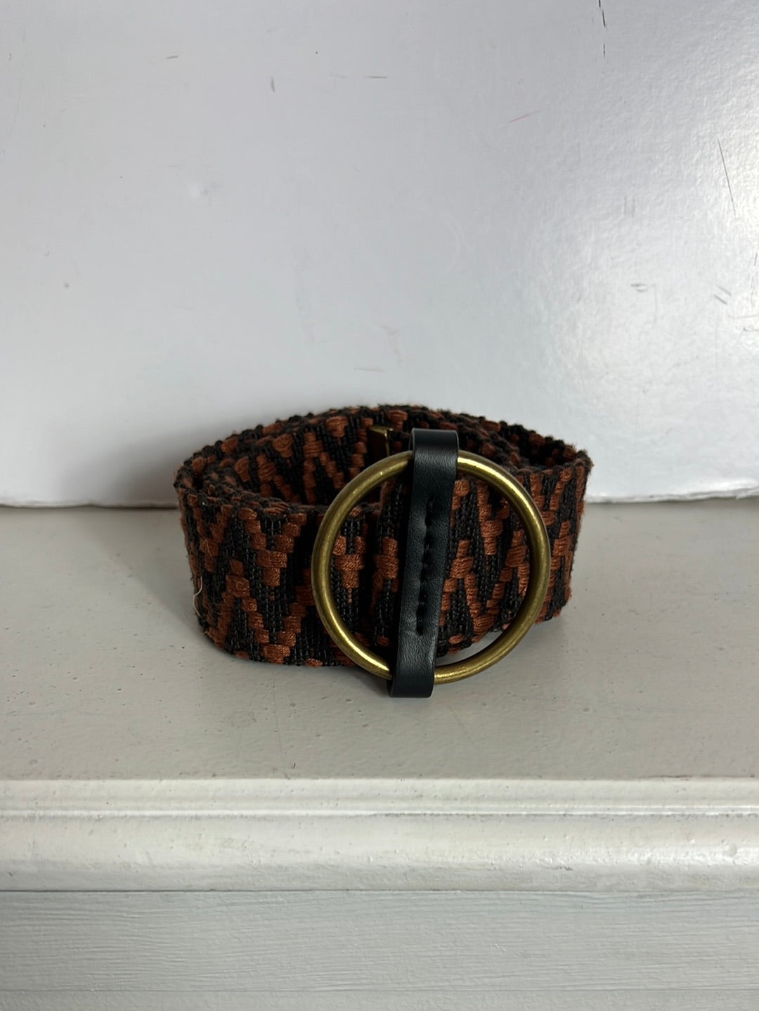 OTRAS. Cinturón bicolor zig zag.  T S/M