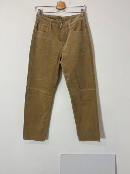 MASSIMO DUTTI. Pantalón pana beige T.36