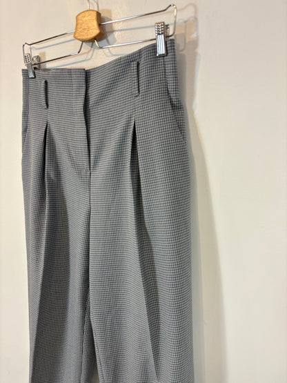 UTERQÜE. Pantalón azul claro cuadros